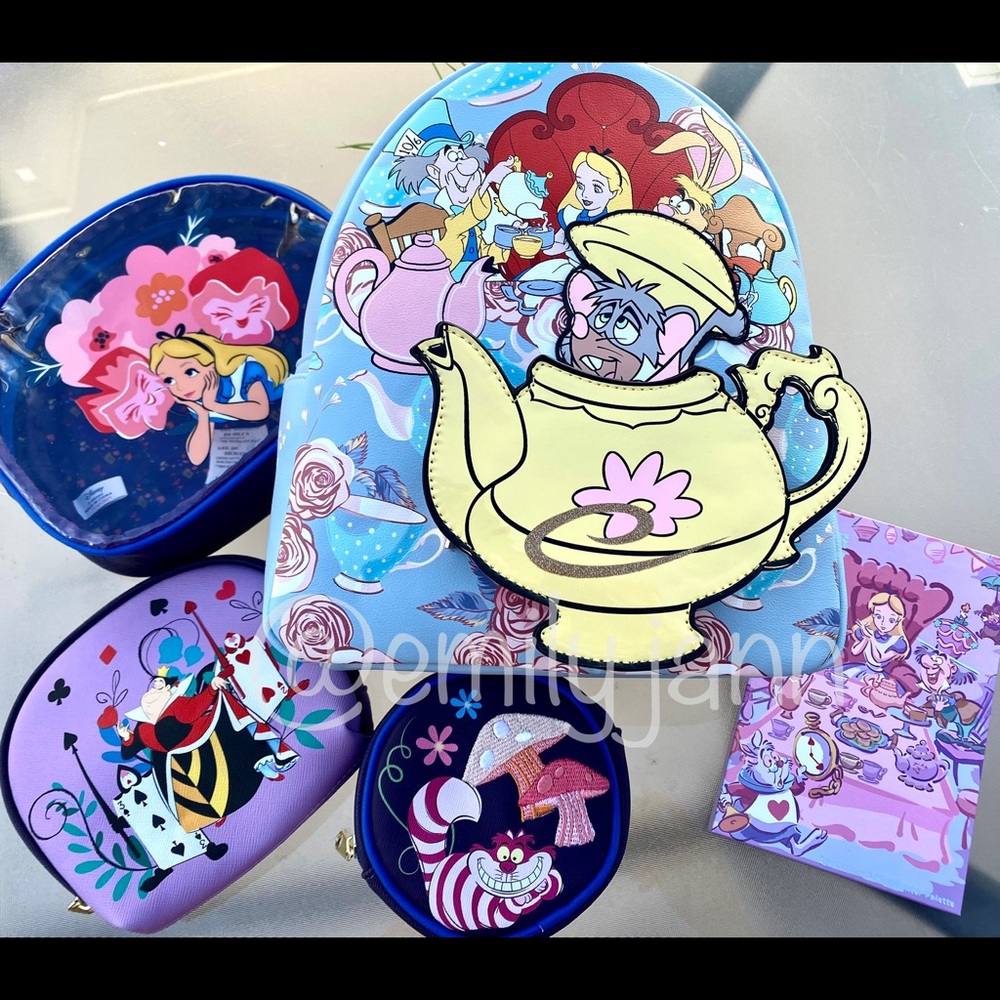 Alice in Wonderland☕️Backpack Set - Picture 1 of 16